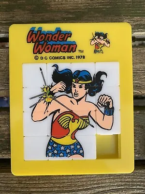 Buy Wonder Woman DC Puzzle 70s Slide Game Comics 1978 Bronze Age Superhero Vtg Retro • 21£