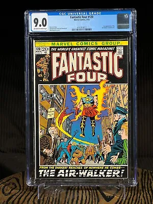 Buy FANTASTIC FOUR #120 March 1972 CGC 9.0 First Appearance Of Air Walker Key Issue • 276.47£