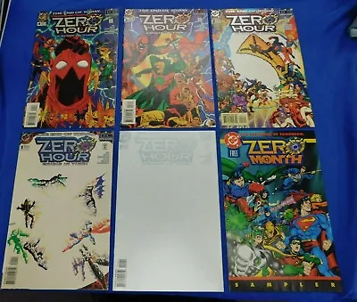Buy DC Comics Zero Hour: Crisis In Time Complete Series #'s 4-0, Ashcan, & Sampler • 11.95£