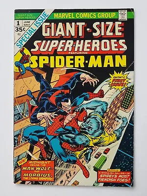 Buy GIANT-SIZE SUPER-HEROES SPIDER-MAN # 1 (Morbius & Man-Wolf 1974) High Grade • 12.50£