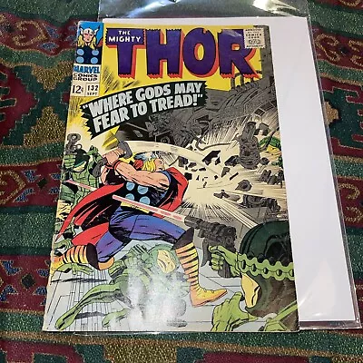 Buy The Mighty Thor #132 G/VG 1966 1st Cameo Ego The Living Planet🔑 • 16.62£