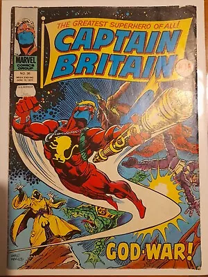 Buy Captain Britain #36 June 1977 Good/VGC 3.0 1st Appearance Of Nykonn • 4.99£