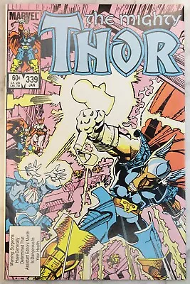 Buy Mighty Thor #339 First Stormbreaker Marvel 1984 • 10.25£