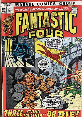 Buy Fantastic Four #119 February 1973 Black Panther App First Roy Thomas  FF Story • 19.99£