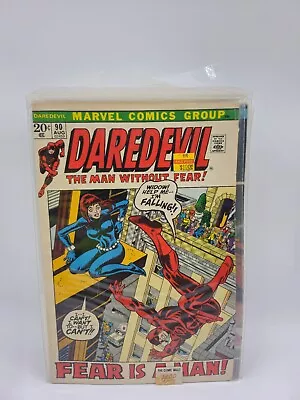 Buy Daredevil #90_august 1972_black Widow_ Fear Is A Man _bronze Age Marvel! • 51.97£