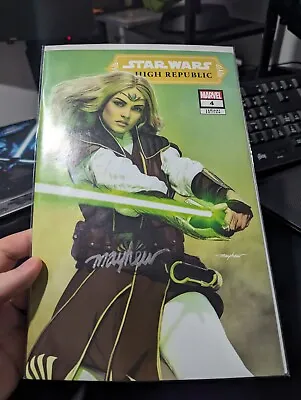 Buy Star Wars High Republic #4 Mayhew Variant SIGNED BY MIKE MAYHEW WITH COA • 20£