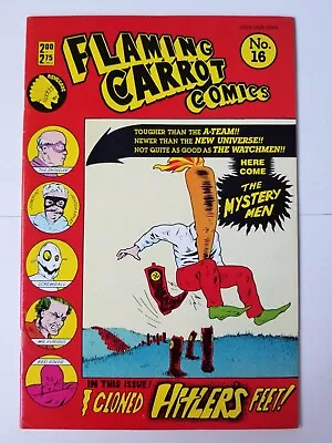 Buy Flaming Carrot #16 FN/VF (1987, Renegade, Bob Burden) 1st Mystery Men! • 38.37£