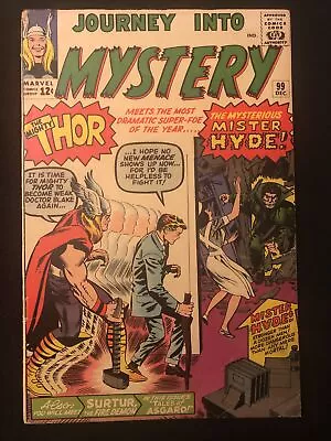 Buy Journey Into Mystery 99 4.0 4.5 Marvel 1963 Mylite 2 Double Boarded 1st Hyde Ln • 96.51£