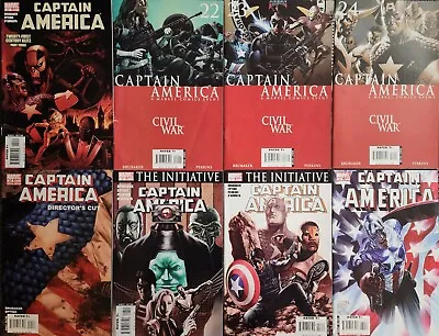 Buy Captain America 20, 22-27 34 Marvel Comic Book Lot Falcon Civil War Special 2006 • 36.31£