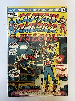 Buy Captain America #168 1st App. Of Baron Helmut Zemo! 1973 Marvel Comics • 19.72£