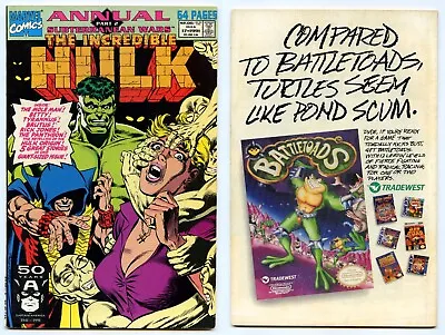 Buy Marvel Comics The Incredible Hulk Annual Subterranean Wars Part 2 1991 USED • 4.99£