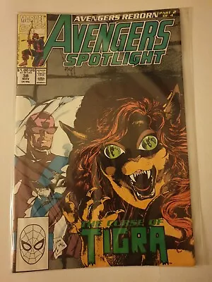 Buy AVENGERS SPOTLIGHT #38, Marvel Comics HAWKEYE, And TIGRA Rare Nm Copper Age • 1.99£