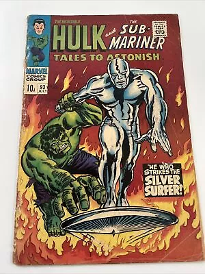 Buy Tales To Astonish #93 1967 Silver Surfer  The Incredible Hulk • 20£