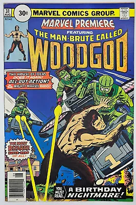 Buy Marvel Premiere #31 1976 8.5-9.0 VF+ Rare $0.30 Price Variant! 1st App Woodgod! • 51.39£