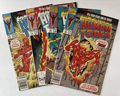 Buy Human Torch #1 #2 #3 #4 Complete KEY Death Of Hitler! 1st Marvel Super Hero! • 4.74£