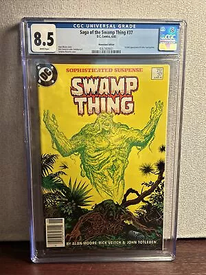 Buy Saga Of The Swamp Thing #37 CGC 8.5 1st App Of Constantine (1985)  Newsstand • 276.71£
