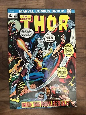 Buy THE MIGHTY THOR ISSUE #214 ***MERCURIO The 4D MAN APP*** GRADE FN+ • 8.95£