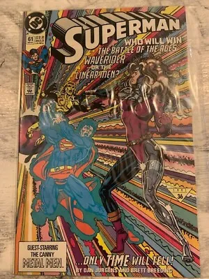 Buy Superman 61 Rare DC Comics 1991 Hot Key FI - Metal Men Dan Jurgens 1st Print • 3.99£