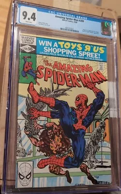 Buy Amazing Spider-Man #209 Direct CGC 9.4 WP Marvel Comics 1980 1st App Calypso • 59.96£