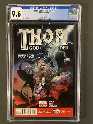 Buy Thor God Of Thunder 10 CGC 9.6 🔥 Esad Ribic Cover Art 🔥 Gorr 2013 MCU Comic • 22.30£