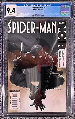 Buy Spider-Man Noir #1 CGC 9.4 2009 🔥🔑1st Appearance Of Spider-Man Noir • 167.37£