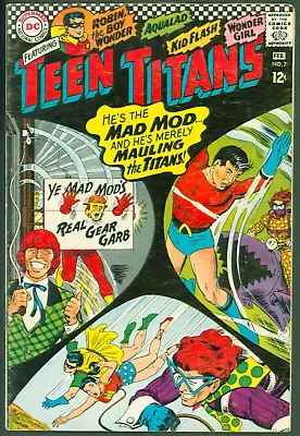 Buy VTG 1967 DC Comics Teen Titans #7 VG+ Mad Mod Nick Cardy Cover Art • 11.89£