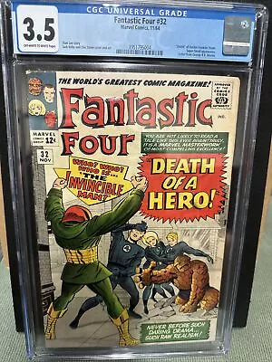 Buy Fantastic Four 32 Cgc 3.5 Marvel Comics 1964 • 72.94£