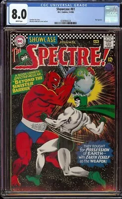 Buy Showcase # 61 CGC 8.0 White (DC, 1966 ) 2nd Silver Age Appearance Spectre • 118.59£