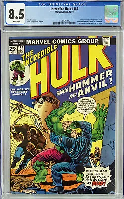 Buy Incredible Hulk #182 - 3rd Wolverine Appearance - Cgc 8.5 • 450£
