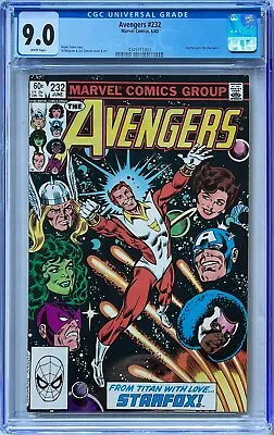 Buy Avengers #232 CGC 9.0 White Pages. Starfox Joins Avengers. Harry Styles MCU!! • 45£