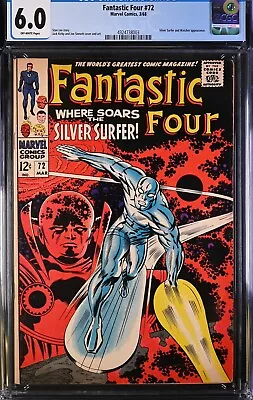 Buy Fantastic Four #72 CGC 6.0 - Marvel Comics (1968) Silver Surfer, Watcher • 130.40£