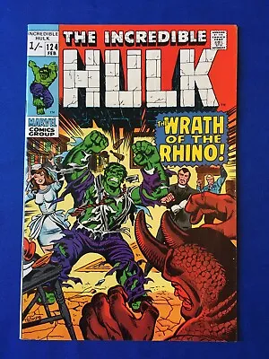 Buy Incredible Hulk #124 VFN- (7.5) MARVEL ( Vol 1 1970) (C) • 28£
