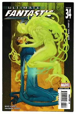 Buy Ultimate Fantastic Four #34 - Marvel 2004 - Cover By Pasqual Ferry [GOD WAR] • 5.99£