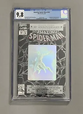 Buy Amazing Spider-Man #365 CGC 9.8 White Pages 1st App. Spider-Man 2099 (1992) Key • 157.71£