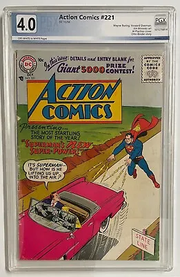 Buy Action Comics #221 PGX 4.0 Superman DC Comics FREE SHIP • 119.93£