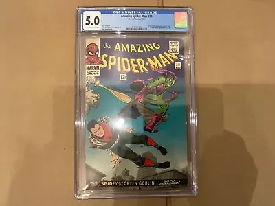Buy Amazing Spider-Man #39 Cgc 5.0 1st John Romita Spider-man Art • 275.92£