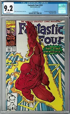 Buy Fantastic Four #353 CGC 9.2 (Jun 1991, Marvel) Walter Simonson, 1st Mobius TVA • 39.51£