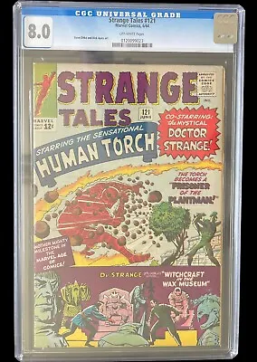 Buy Strange Tales #121 CGC 8.0 OFW Starring Dr. Strange's Mordo & Origin Plant-Man • 241.04£