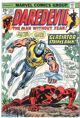 Buy Daredevil   # 113   FINE VERY FINE   Sept. 1974   Gladiator & Black Widow   1st • 23.72£