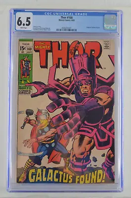 Buy Thor 168 CGC Origin Of Galactus Begins Found 9/69 1969 CGC 6.5 WHITE Pages • 110.68£