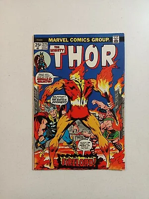 Buy Thor #225 | VF | 1st Appearance Of Firelord | Marvel 1974 • 107.05£