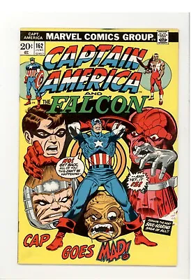 Buy Captain America 162 F Fine  Cap Goes Mad!  1973 • 7.99£