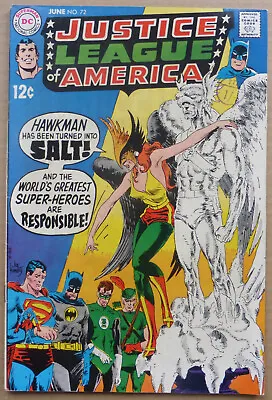 Buy JUSTICE LEAGUE OF AMERICA #72, CLASSIC SILVER AGE, LAST EVER 12c ISSUE!! • 18£