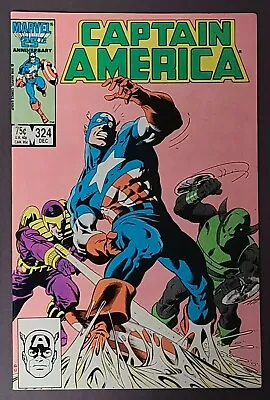 Buy Captain America #324 (marvel 1986) Direct Ed Est~vf/nm(9.0) Condition Speed Trap • 5.40£