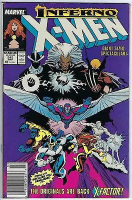 Buy Uncanny X-Men 242 (1989) VF/NM 9.0 Silvestri/Green-c/a Mr. Sinister X-Factor • 2.37£