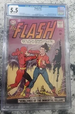 Buy The Flash 1963 DC Comics #137 CGC 5.5  • 158.36£
