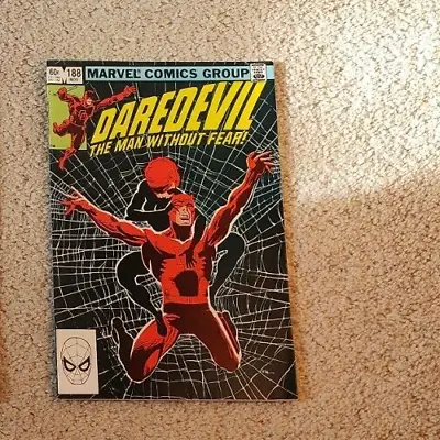Buy Daredevil # 188 (1982) Marvel Comics Black Widow Frank Miller NM- • 7.99£