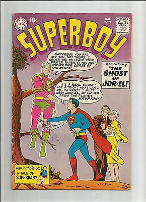 Buy SUPERBOY (v1) #78 Fun Silver Age Find From DC!  Claire Kent AKA Super-Sister ! • 59.96£