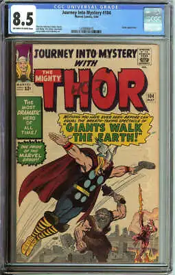 Buy Journey Into Mystery #104 Cgc 8.5 Ow/wh Pages // 2nd Avengers Crossover Marvel • 263.84£