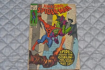 Buy Fn Amazing Spider-man #97 - Green Goblin Appearance, No Comics Code • 59.27£